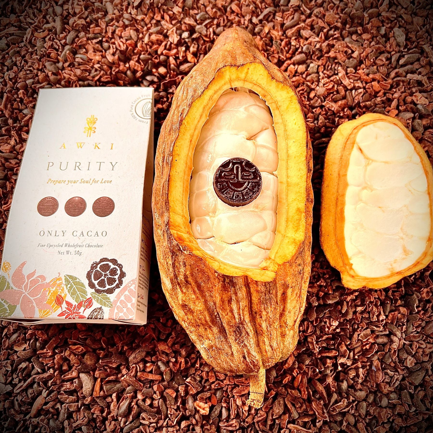 AWKI Ecuador Purity 100% Cacao Chocolate Coin Snacks
