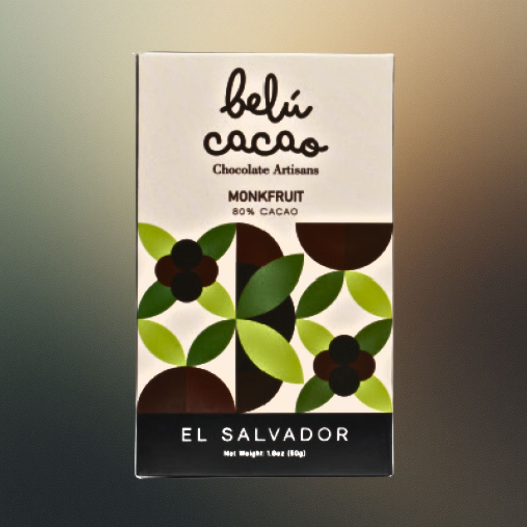 Belú Cacao El Salvador 80% Sugar-Free Dark Chocolate Sweetened with Monkfruit