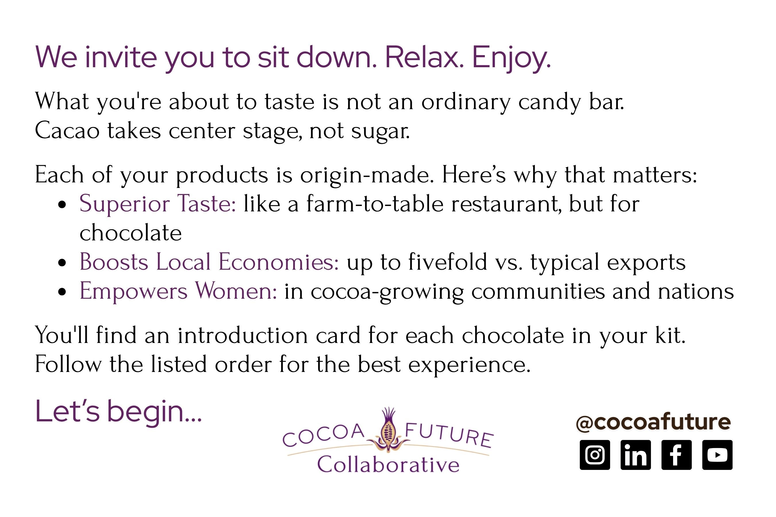 Worldwide Chocolate Tasting Kit (1-2 People, Free Shipping)