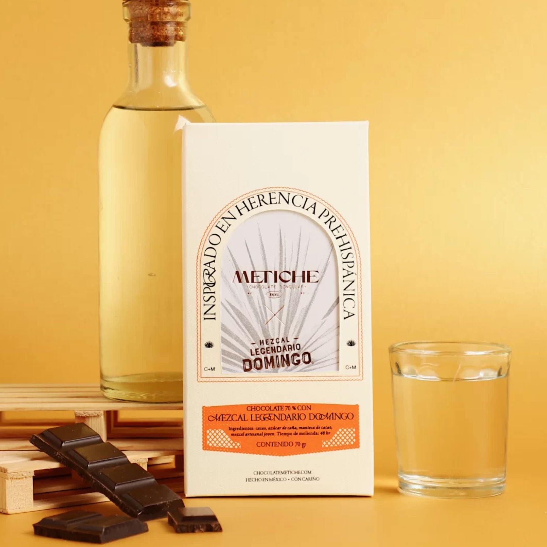 Chocolate Metiche Mexico Mezcal Legendario 70% Dark Chocolate