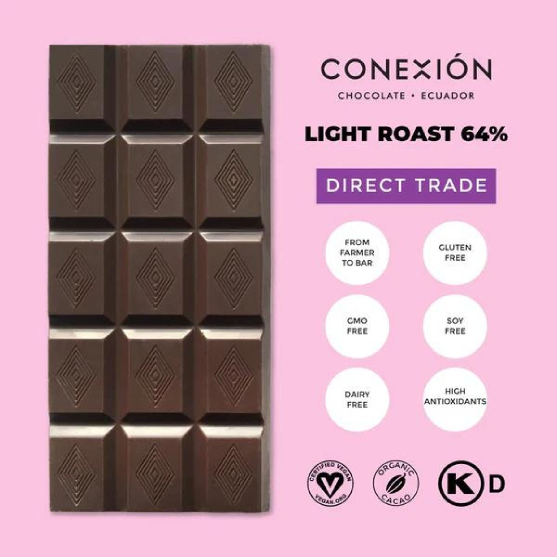 Ecuador Dark, Milk & White Chocolate Bars - Award-Winning
