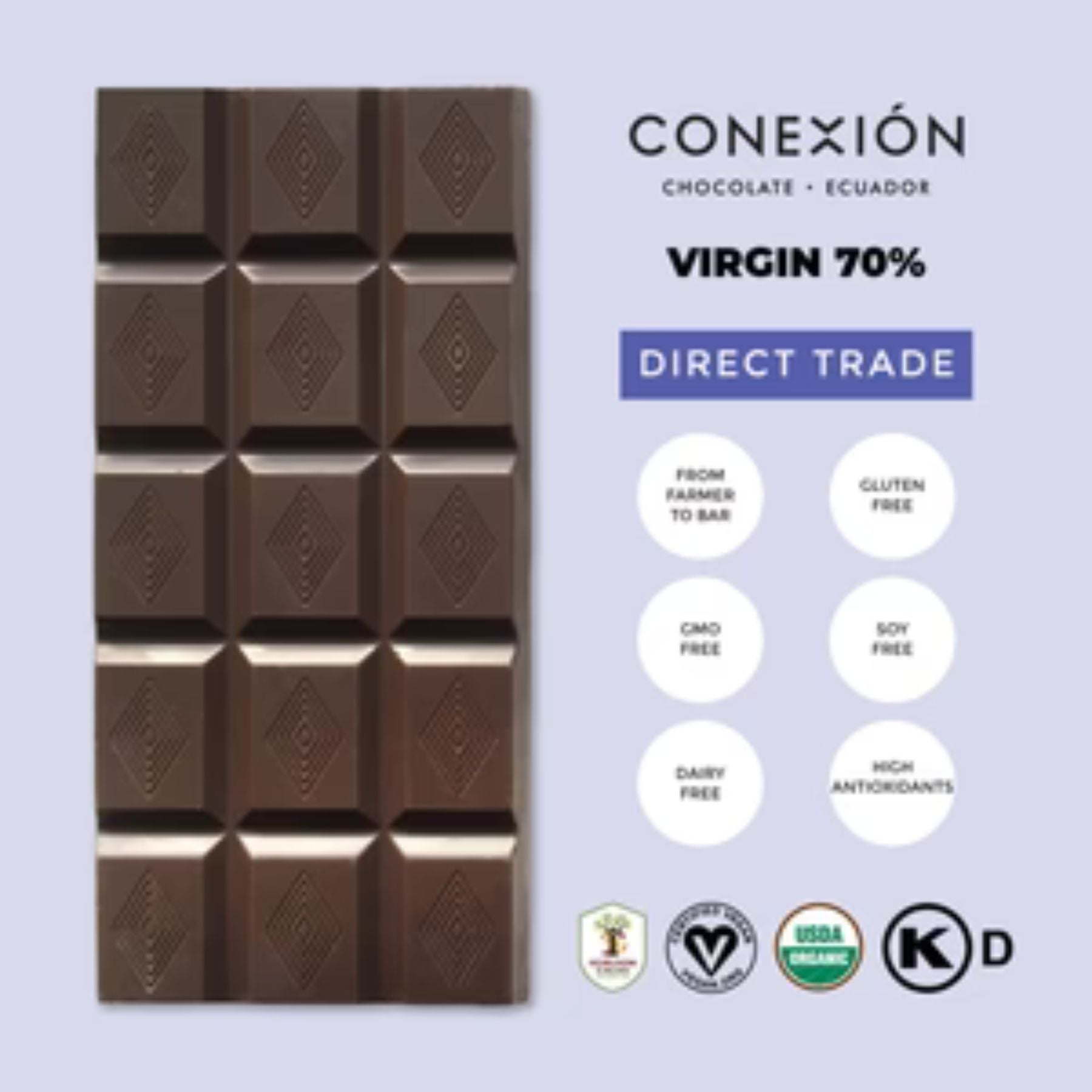 Ecuador Dark, Milk & White Chocolate Bars - Award-Winning