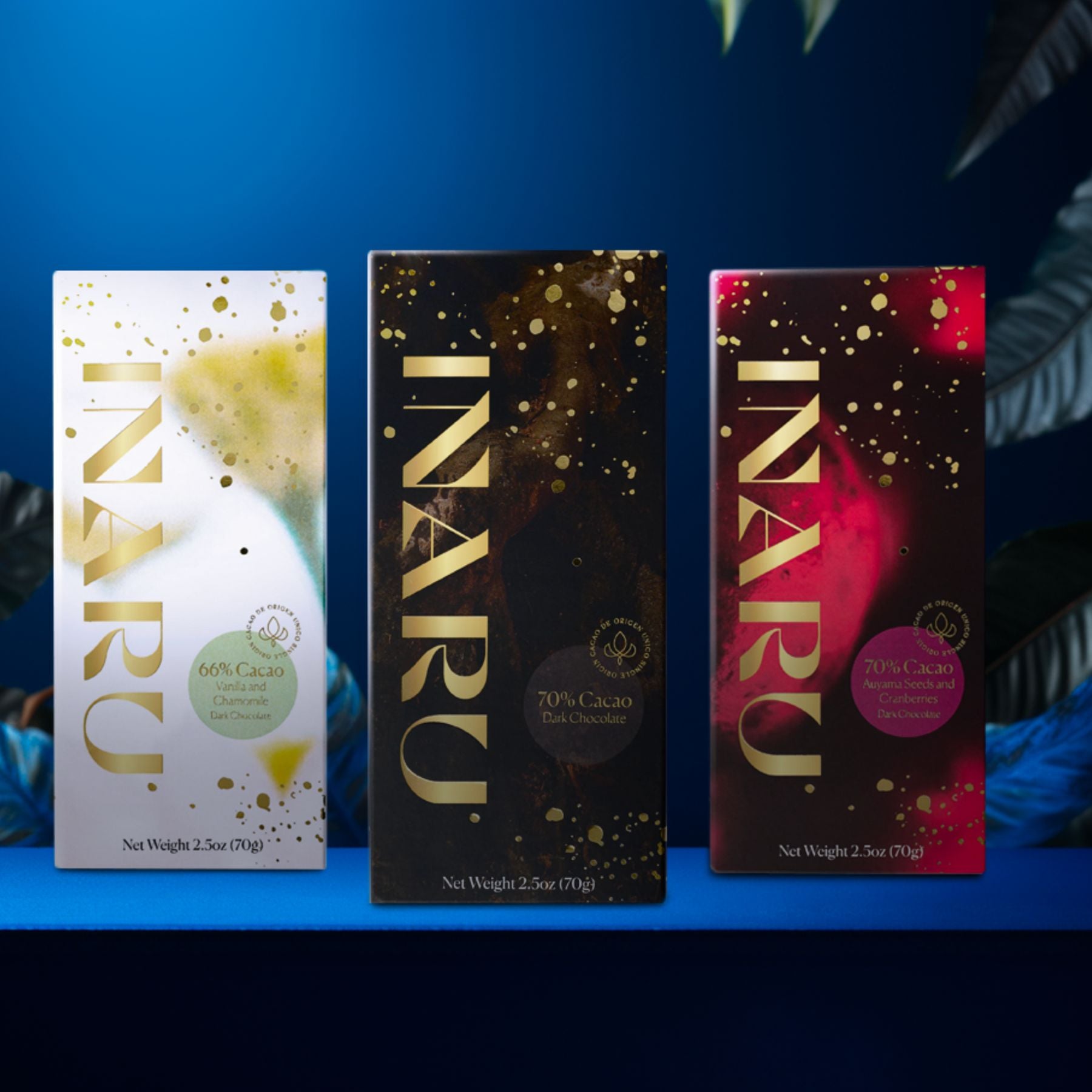 Dominican Republic Luxury Dark & White Chocolate Bars