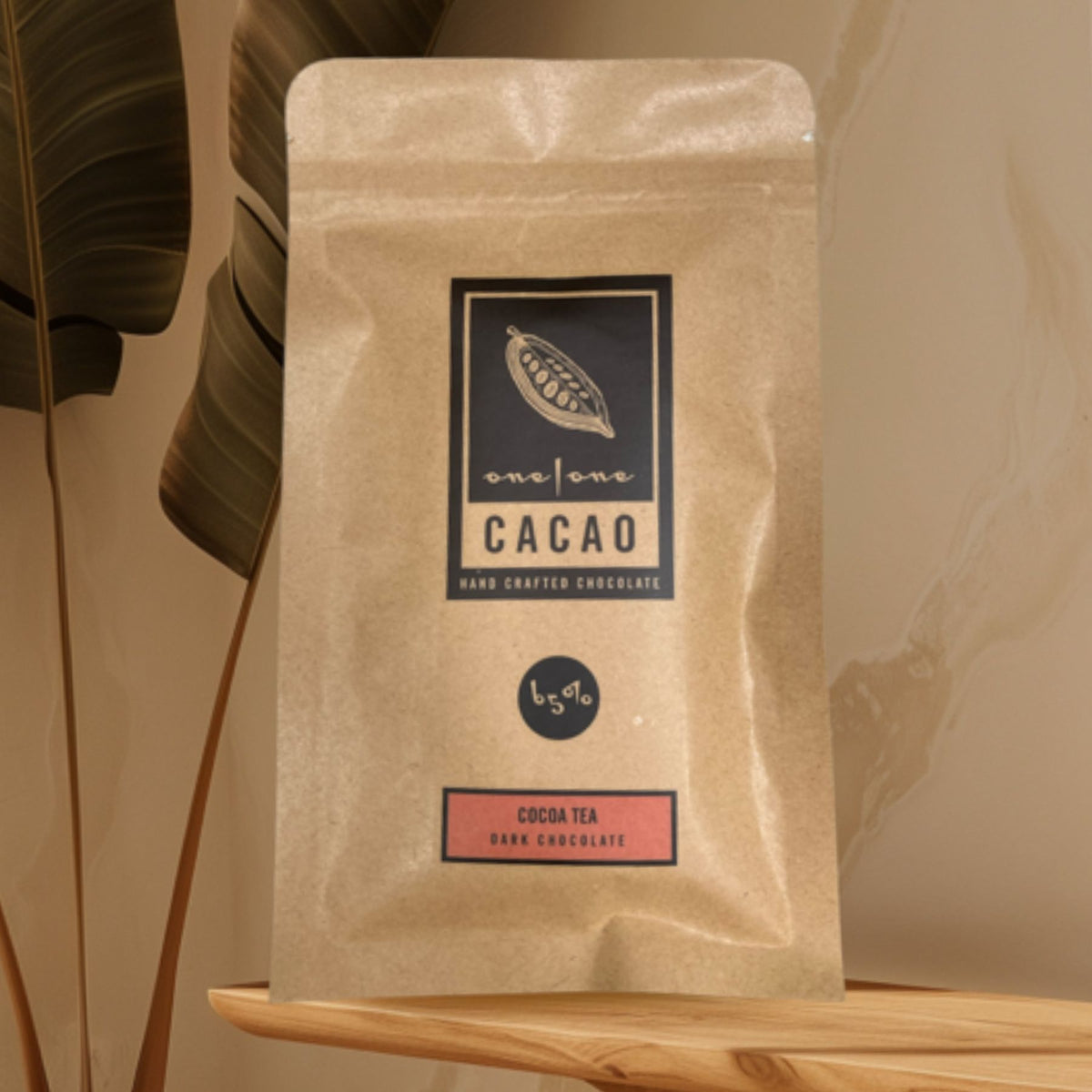 One One Jamaica Cocoa Tea 65% Dark Chocolate - 35g Tasting Bar