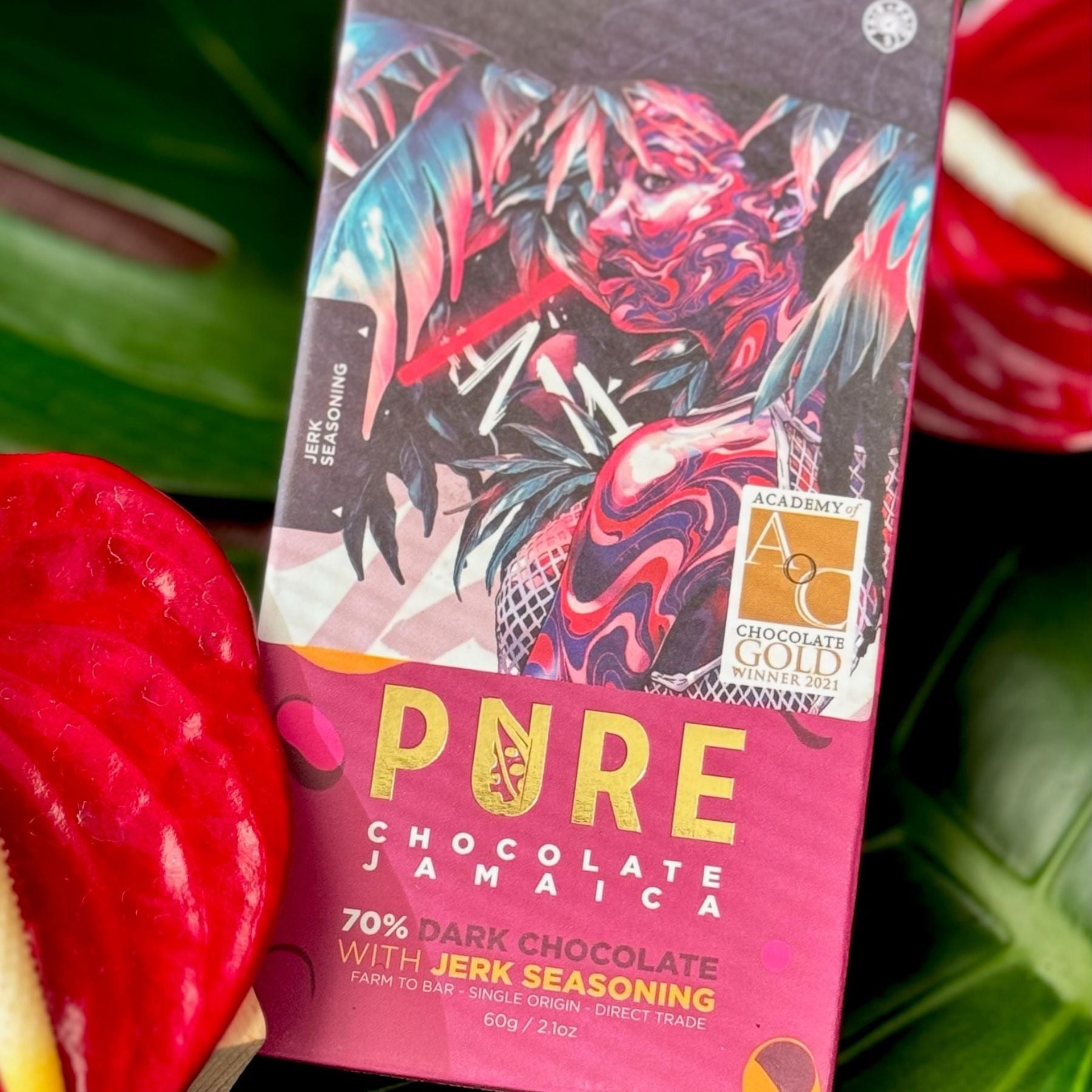 Pure Chocolate Jamaica 70% Dark with Jerk Seasoning