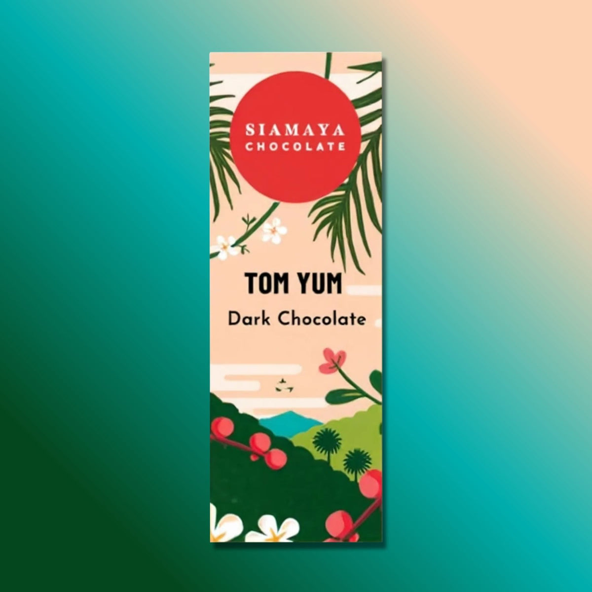 Siamaya Tom Yum 70% Dark Chocolate from Thailand - 20g Mini Bar