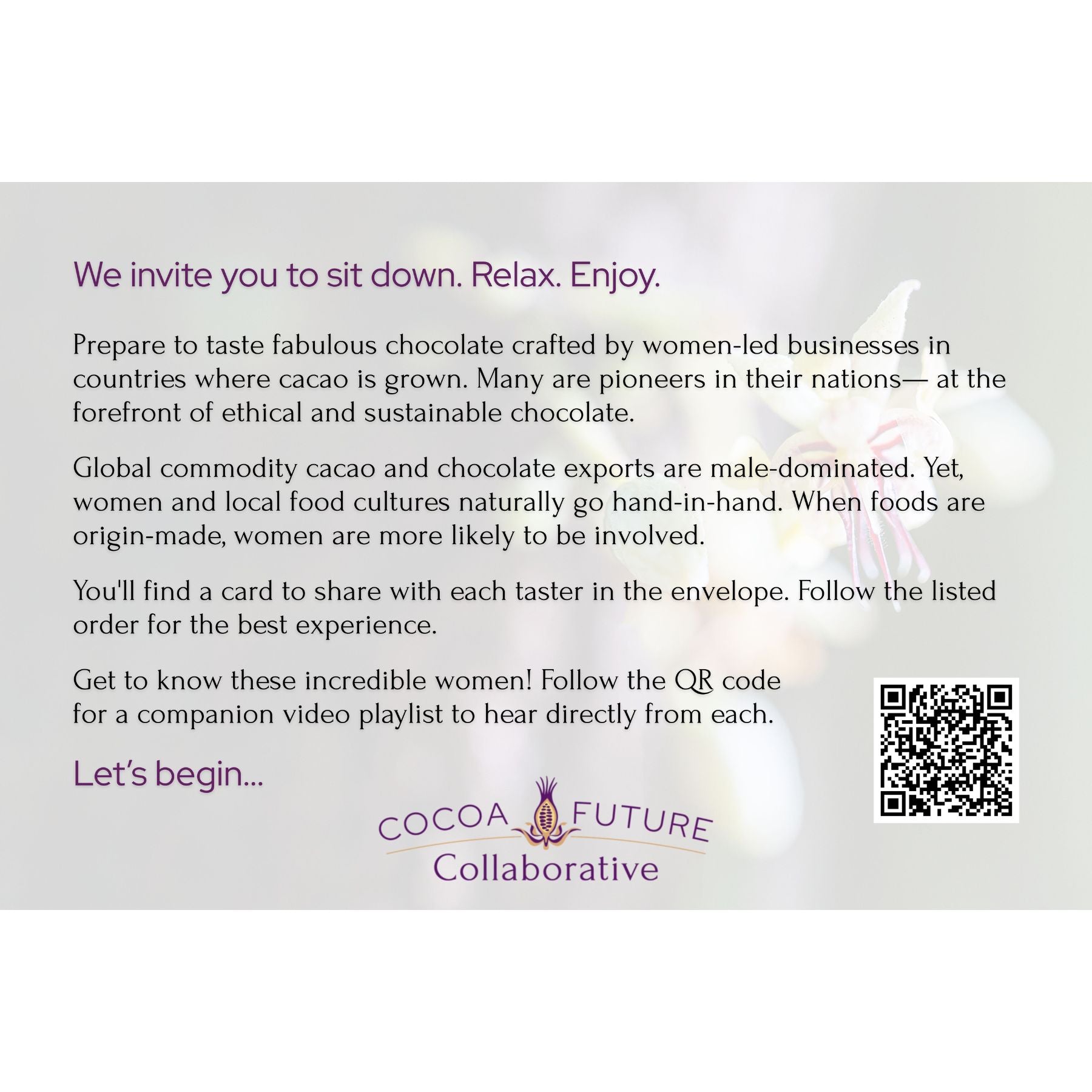 NEW! Celebrating Women in Chocolate Tasting - for Galentine's / Valentine's Day (Free Shipping)