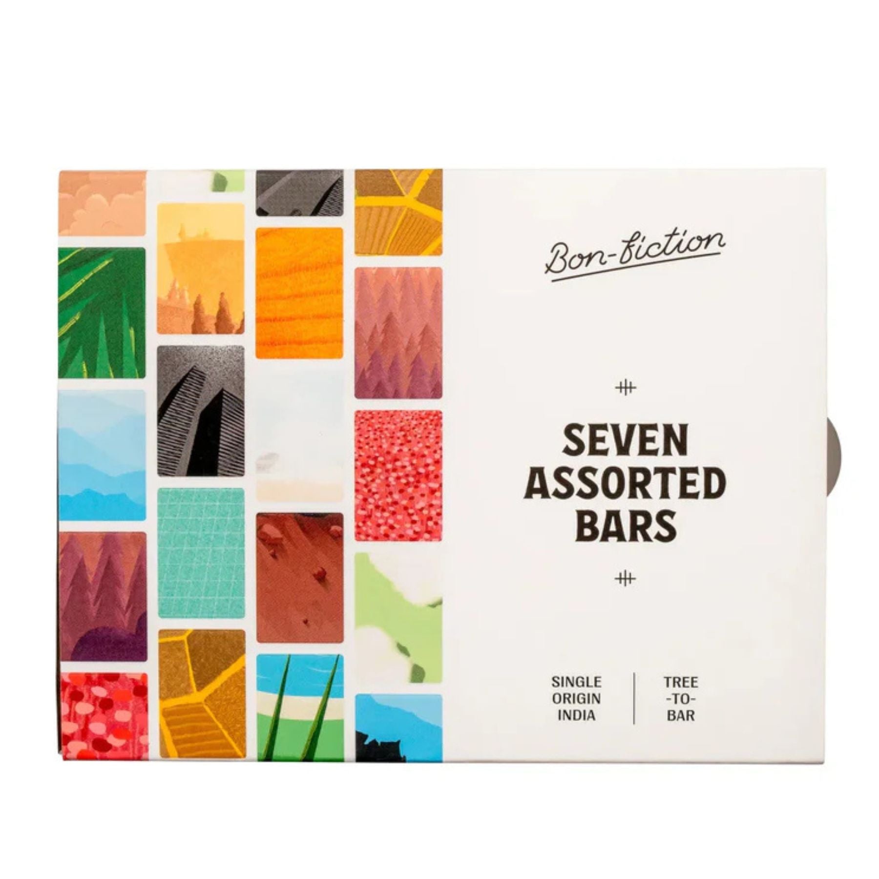 Bon Fiction, India - Seven Chocolate Bar Gift Pack - Minis (21g x7 bars)