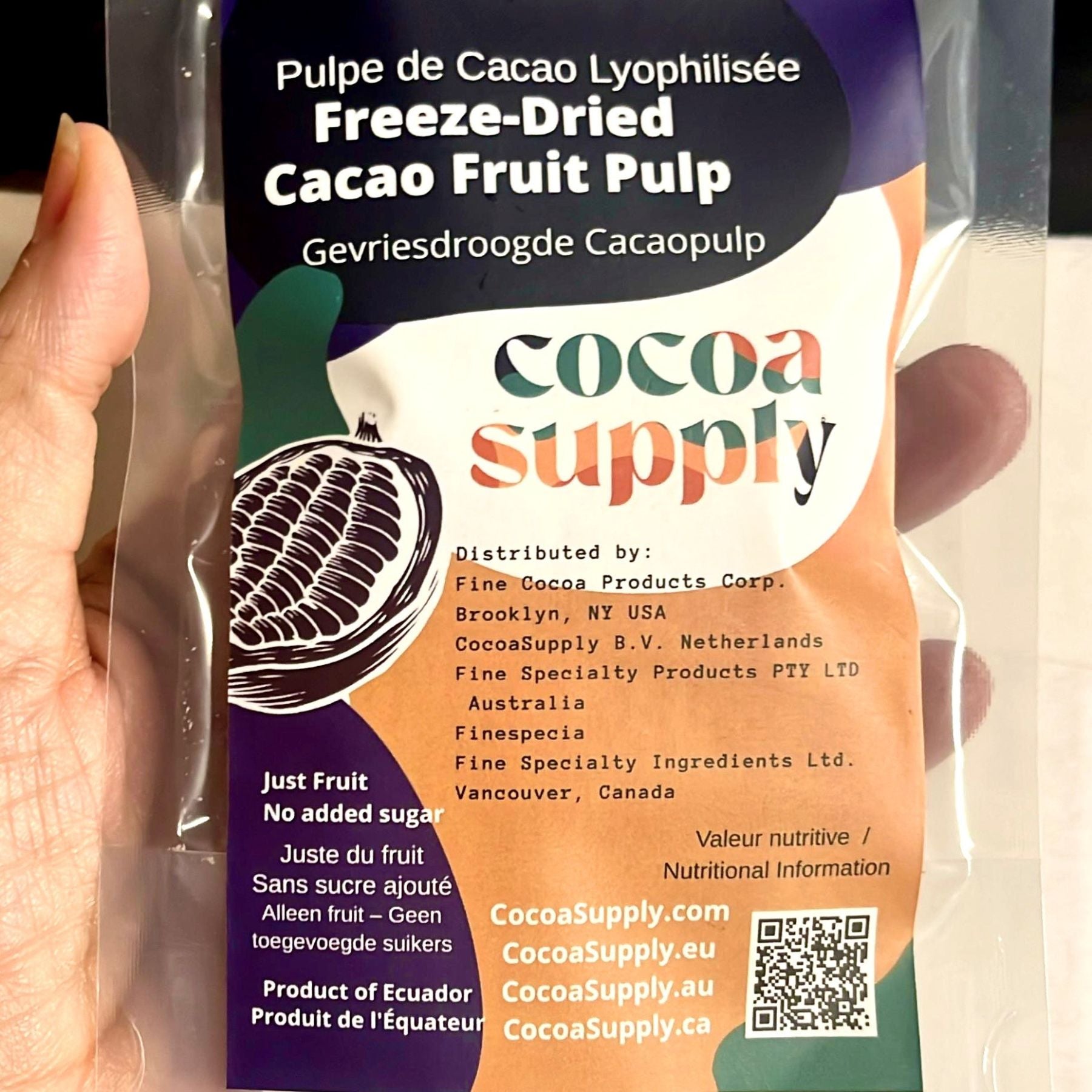 Cocoa Supply Freeze Dried Cacao Fruit Pulp Bites
