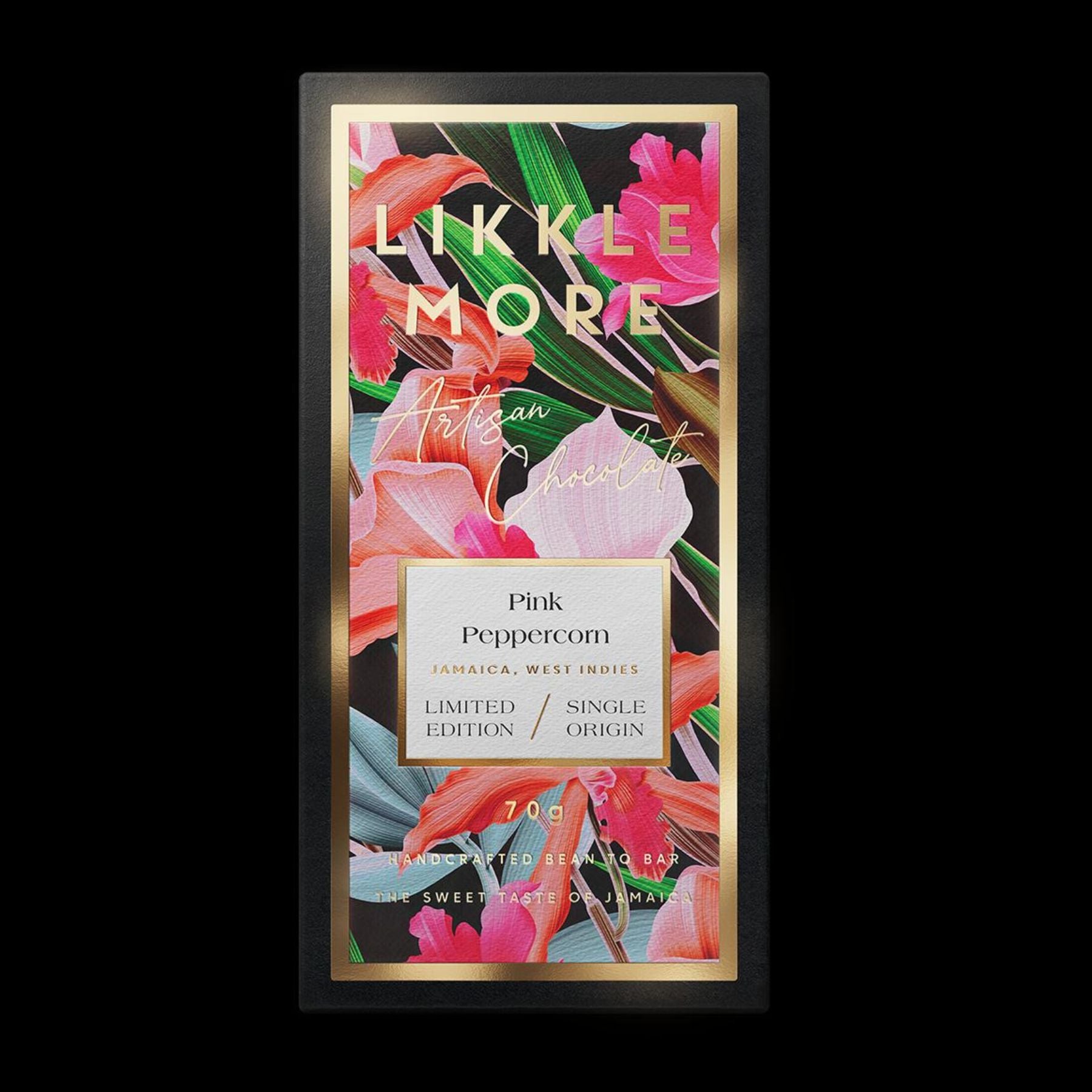 Likkle More Chocolate, Jamaica - Pink Peppercorn 70% Dark Chocolate