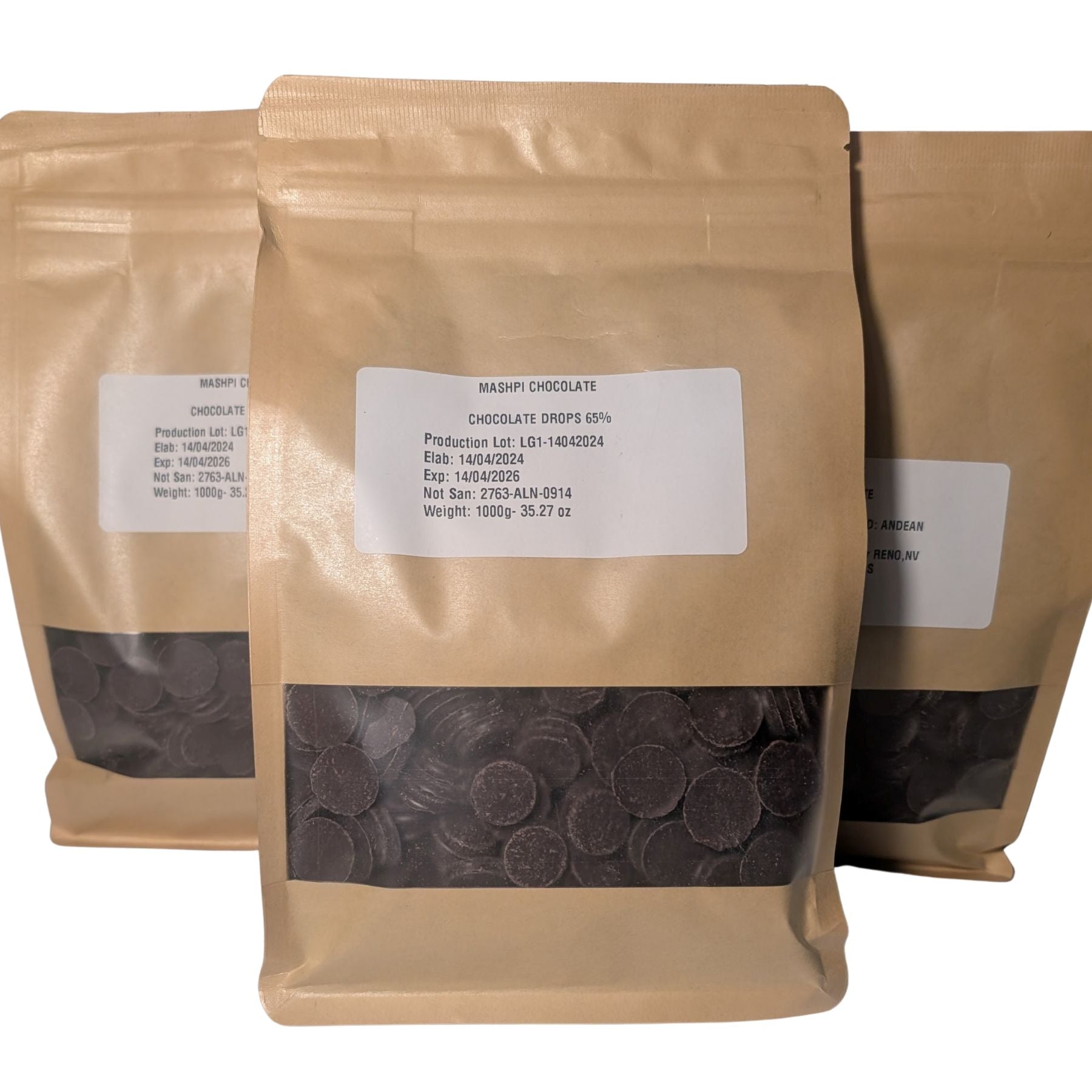 Ecuador 65% Dark Chocolate Baking Drops - Regenerative