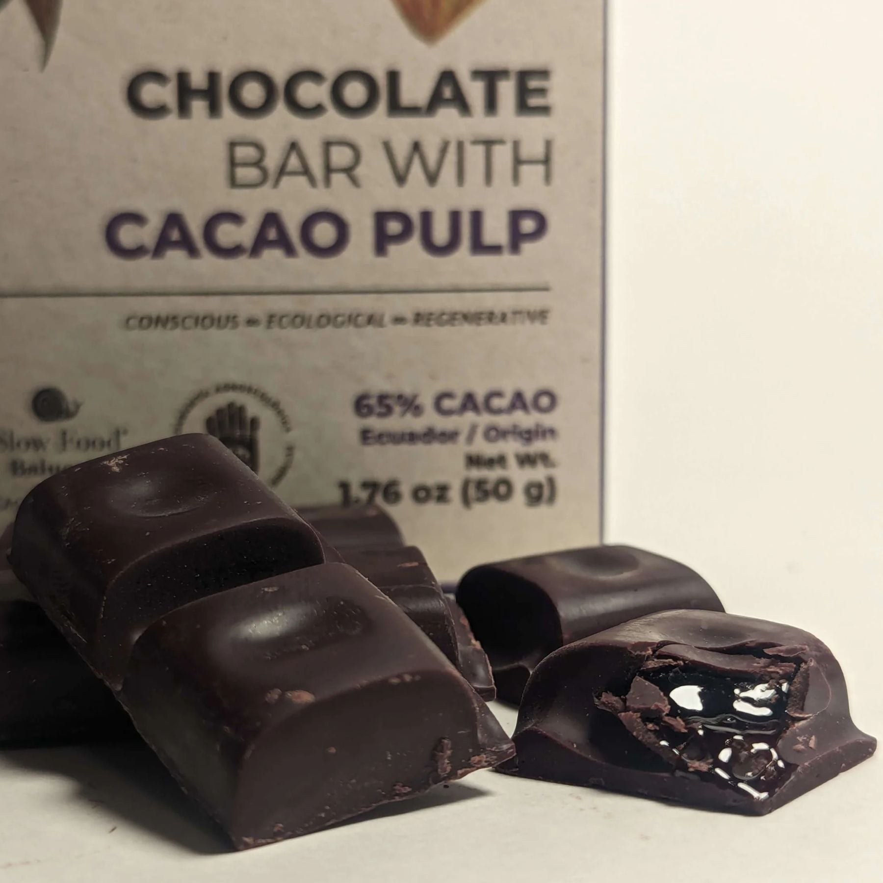 Mashpi Chocolate Ecuador 65% Dark Chocolate Filled with Cacao Fruit Pulp
