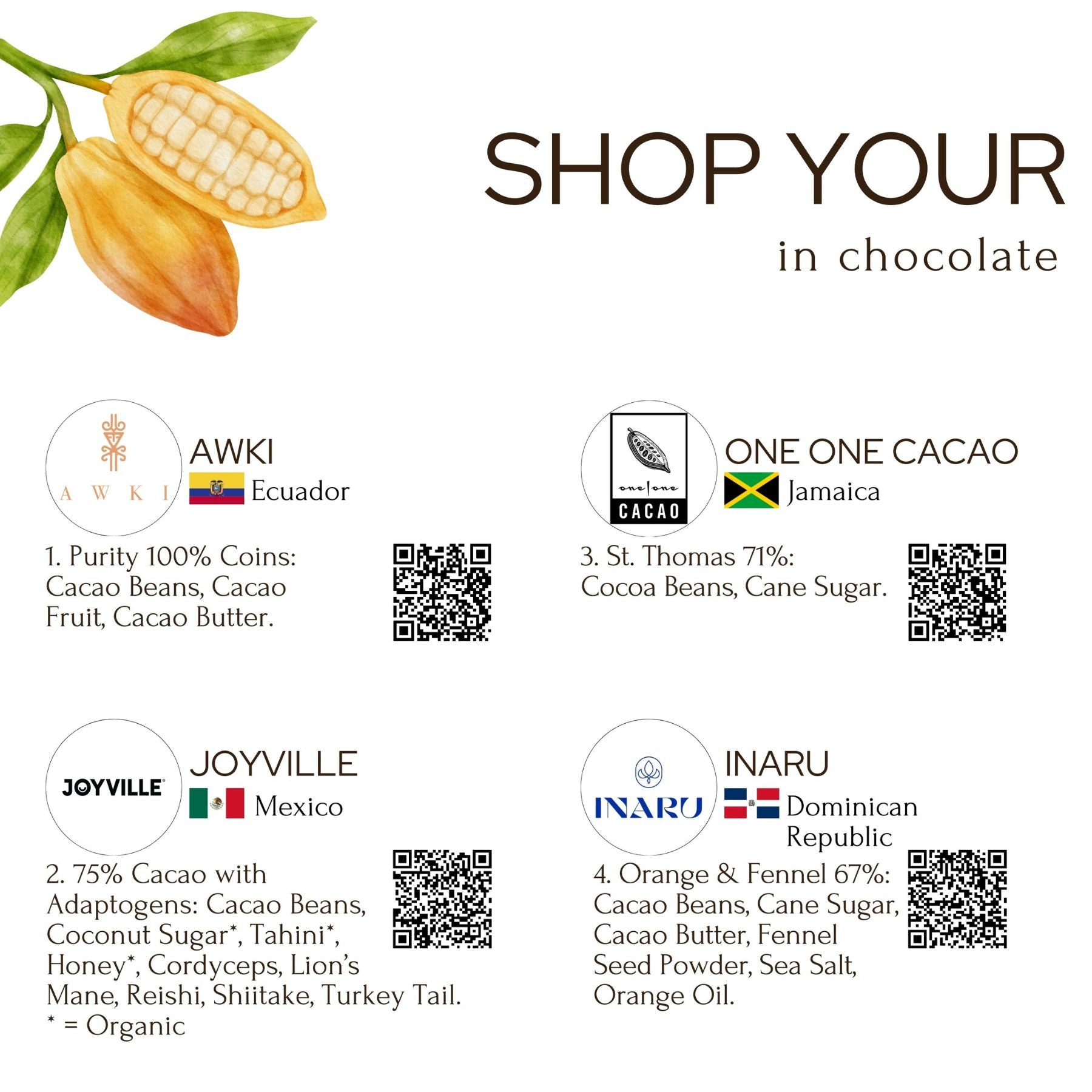Shop Your Values in Chocolate Tasting Experience (Free Shipping)