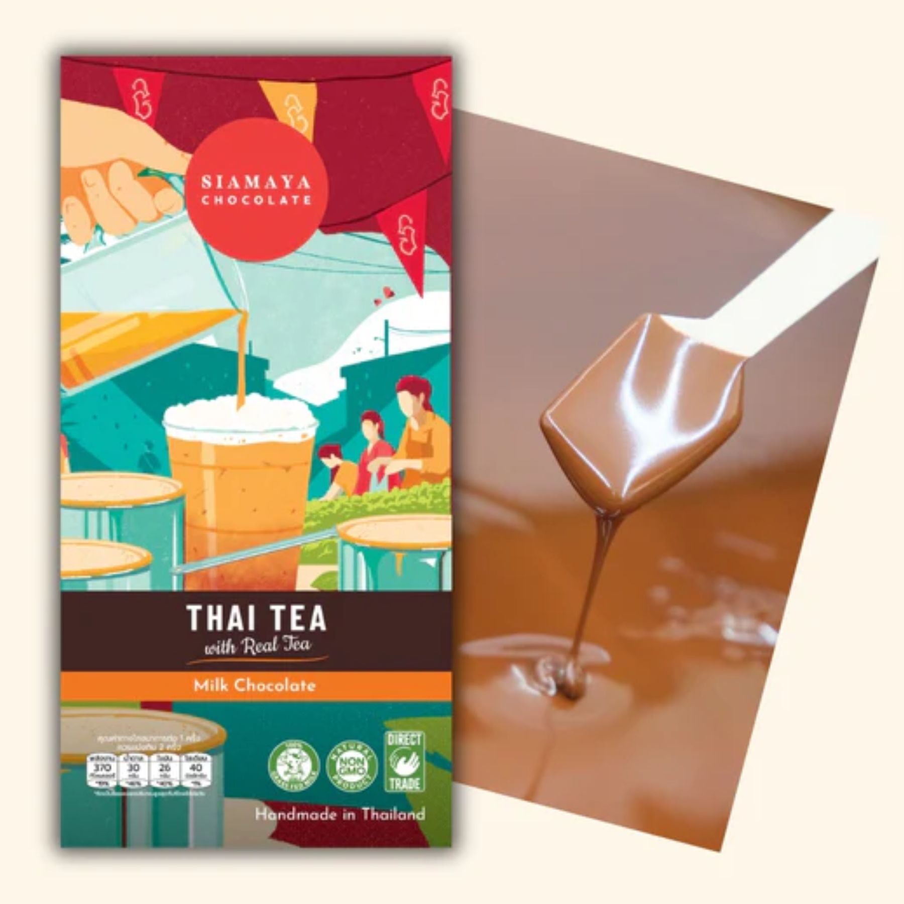 Siamaya Thai Tea Milk Chocolate from Thailand