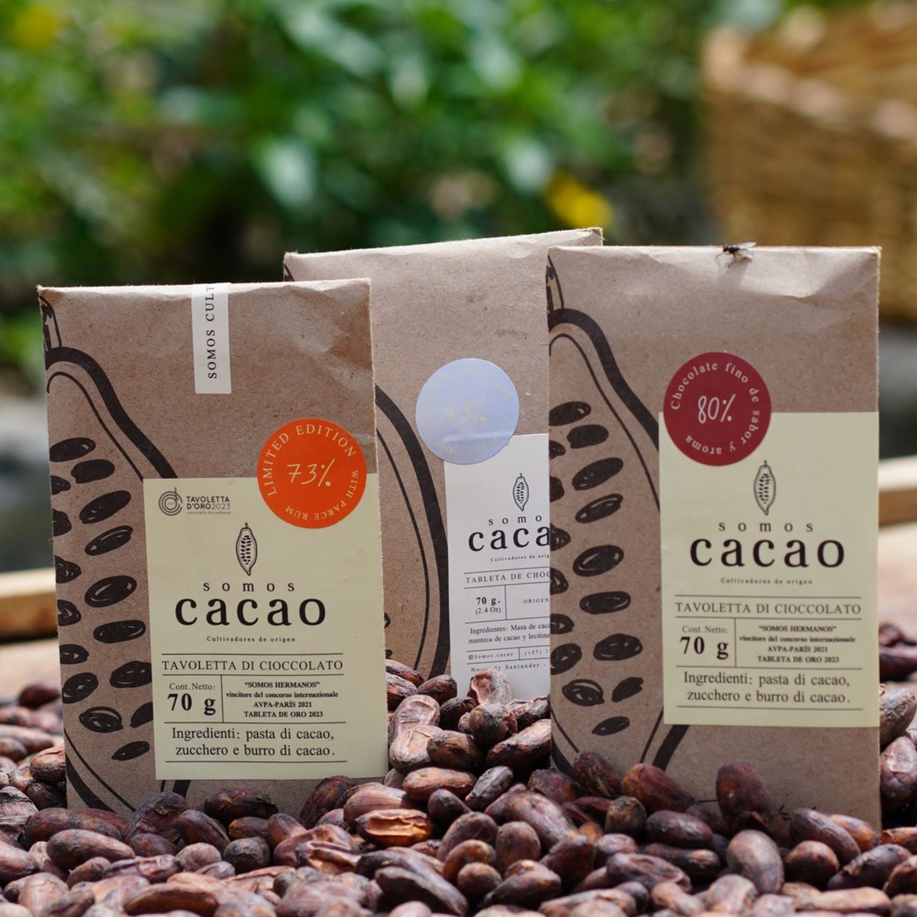 Somos Cacao, Colombia - Grower's Stories 73% Dark Chocolate